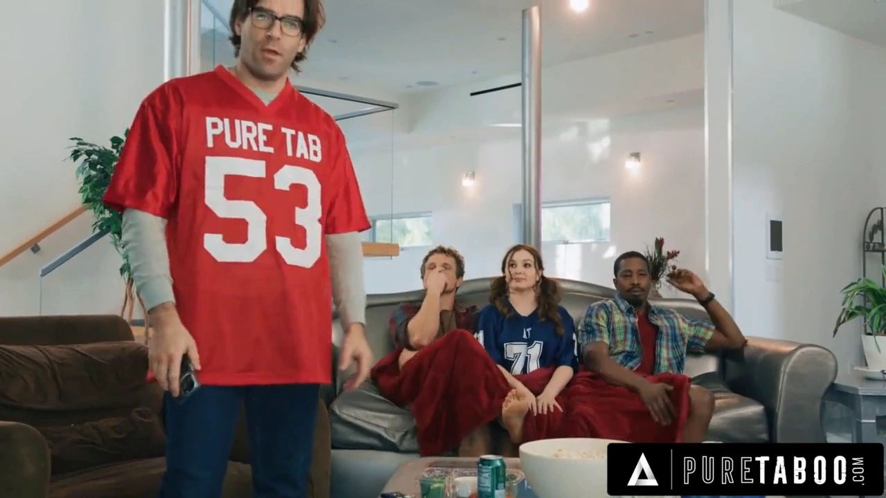 Leana Lovings is a naughty teen who seduces her stepfather’s best friends. She gives them a deep blow job and then she is fucked in a 3 woman and man scene.